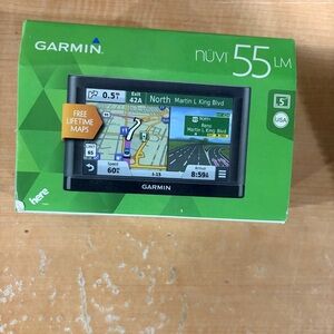 Garmin nüvi 55LM GPS Navigator - Black and Green